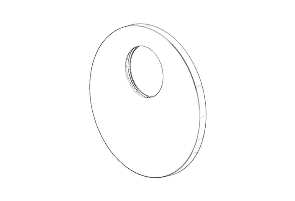 DORNBRACHT Rosette für Brause ERSATZTEILE 091102251 D. 150 x 9 mm Weiß matt, 091102251-10 Galeriebild 1